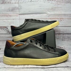 Bruno Magli Diaz Leather Casual Low Top Luxury Sneakers Shoes Men's Size 9